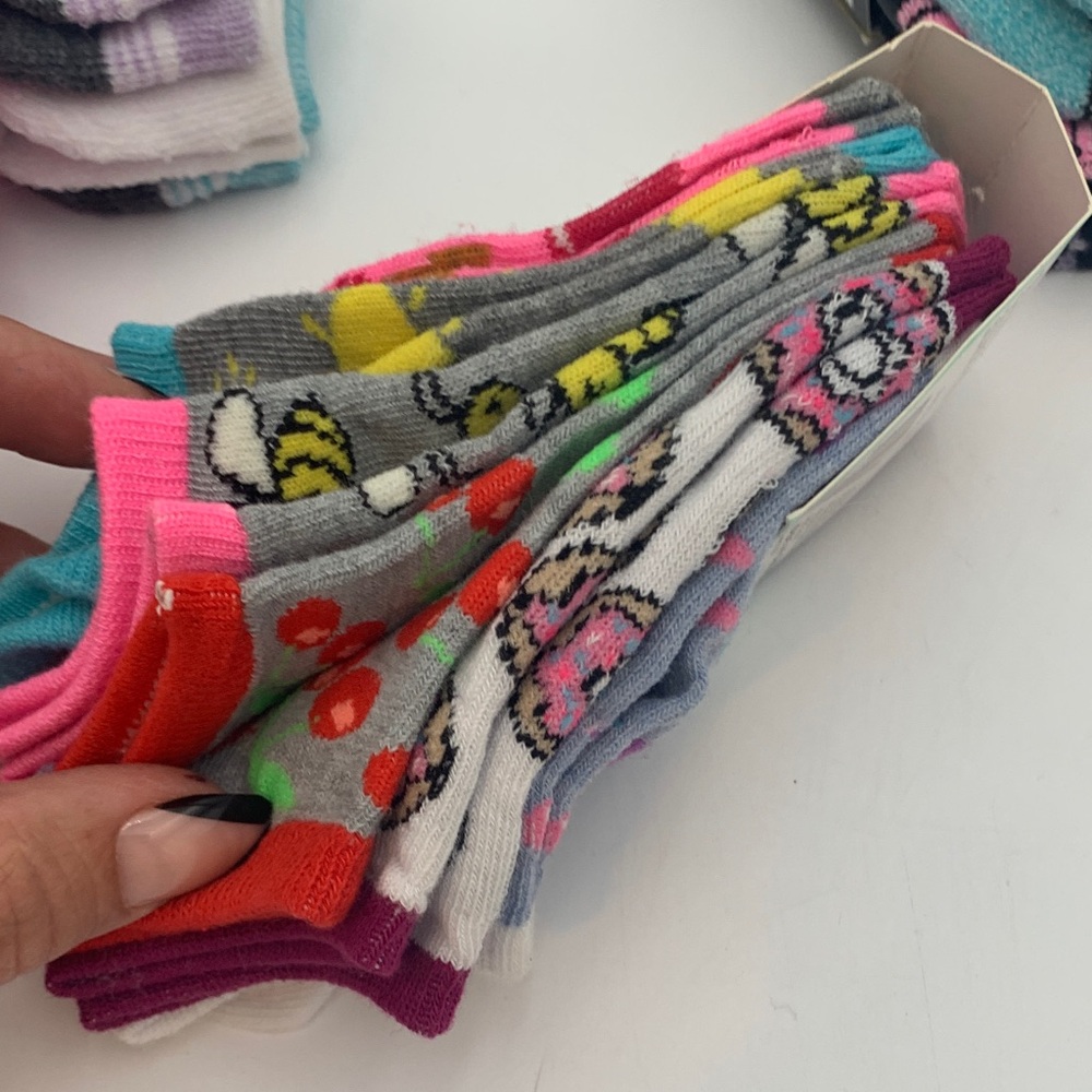 Girls' Athletic Low-Cut Socks - 6 Pack X 3 = 18 pairs - Picture 7 of 13